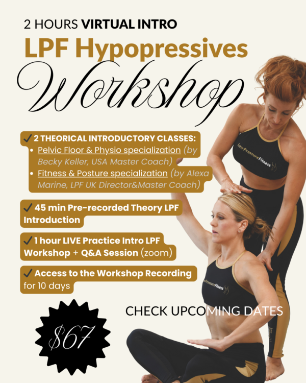 Virtual Intro Workshop for Low Pressure Fitness Hybrid