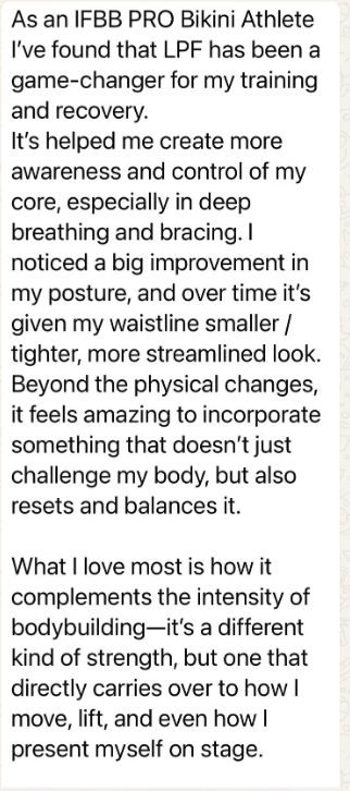 Client testimonial